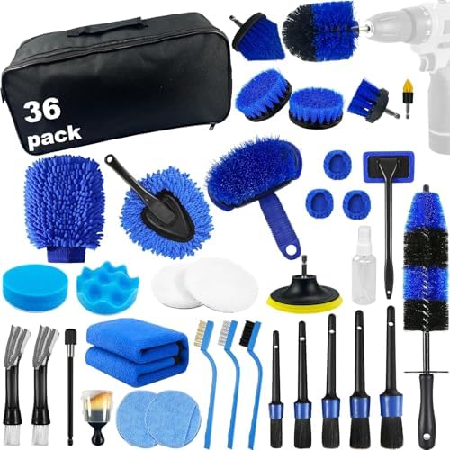 Car Detailing Kit,36pcs Car Detailing Brush Set,Car Cleaning Kit Detail Kit