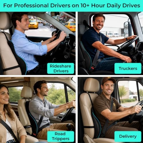 Lumbar Support Pillow for Car: Keeps Back Aligned on Long Drives