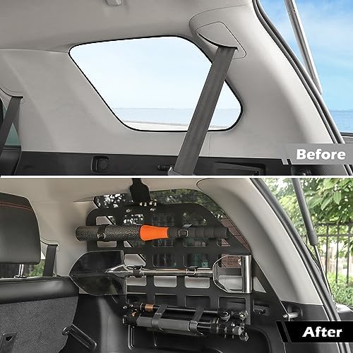 RT-TCZ for 4Runner Rear Window Molle Panel Kit, Trunk Modular Storage Panel System for Toyota 4Runner 2010-2023 Black Storage Accessories 2pcs
