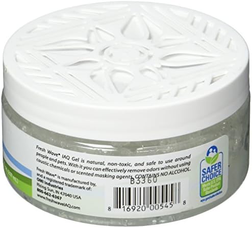 Fresh Wave IAQ Commercial Odor Eliminating Gel, 8 Fl. Oz. | Odor Absorbers for Home | Safer Odor Relief | Natural Plant-Based Odor Eliminator | Replace Every 15-60 Days