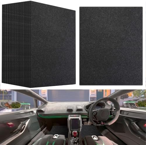20PCS Black Disposable Car Floor Mats 19.6x15.7 Inch Heavy-Duty Automotive Floor Protectors for Car Wash & Detailing - Non-Slip Vehicle Interior Protector Fits SUV/Truck