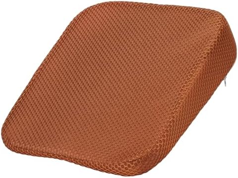 HARFINGTON Seat Cushion 3.94" Thick Comfort Memory Foam Office Chair Cushion with Non Slip Bottom for Car Seat Driver, Orange