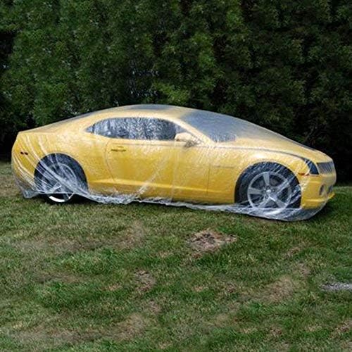 West Lake Universal Clear Disposable Car Cover for SUV, Sedan, Sport Cars, Antique Cars up to 22' x 12'