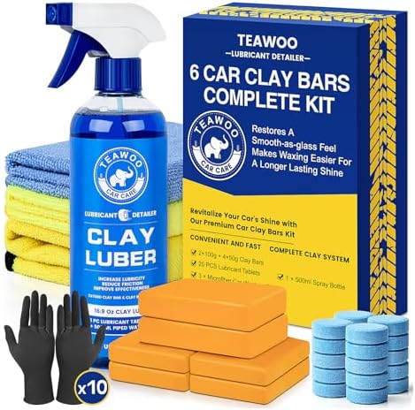 TEAWOO Clay Bar Kit, Car Detailing Kit for Car Detailing Cleaning