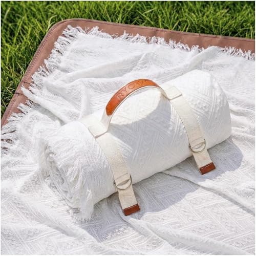 RYCHIC 2 in 1 Extra Large Camping Blanket Outdoor Rug Picnic Yoga Mat Lightweight Car Essential Roadtrip Gadget Rv Accessories Glamping Gear Must Haves Hiking Backpacking Necessities Women Beach Gift
