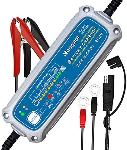 Heagstat 2/5.5A 6V/12V Smart Battery Charger, Trickle Charger & Maintainer