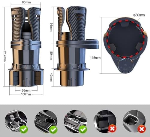 Car Cup Holder Expander for Subaru Forester 2019 2020-2024 2025, 2 in 1 Multifunctional Car Cup Holder Extender Adapter Adjustable Base, 32/40 oz Large Bottles