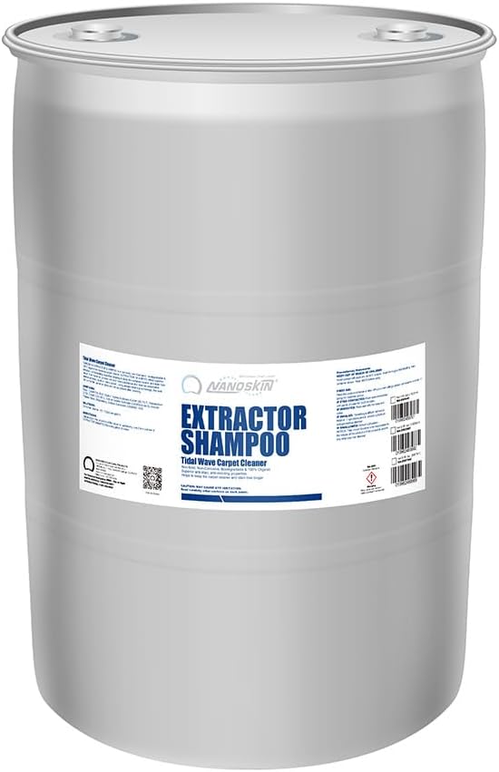 Nanoskin EXTRACTOR SHAMPOO Low Foaming Carpet Cleaner 1 Gallon - Machine Use Upholstery Cleaner, Stain Remover & Odor Eliminator on Rug Car Upholstery Carpets | For Automotive, Home, Office & More