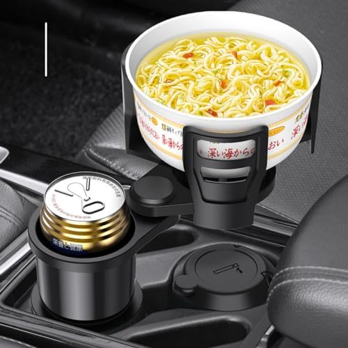 Car Cup Holder Expander, Coffee Mug, Adjustable Arms and Base Expandable Insert Accessories for Cars, Flasks 18-64oz Most Coffee Mugs Bottles & CupsBlack
