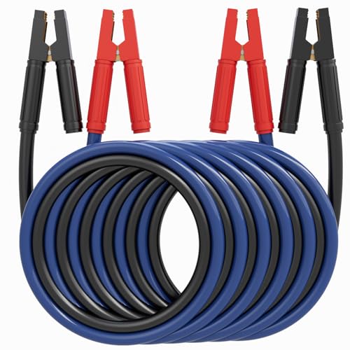Heavy Duty Jumper Cables, 0 Gauge 30 Feet 1000AMP