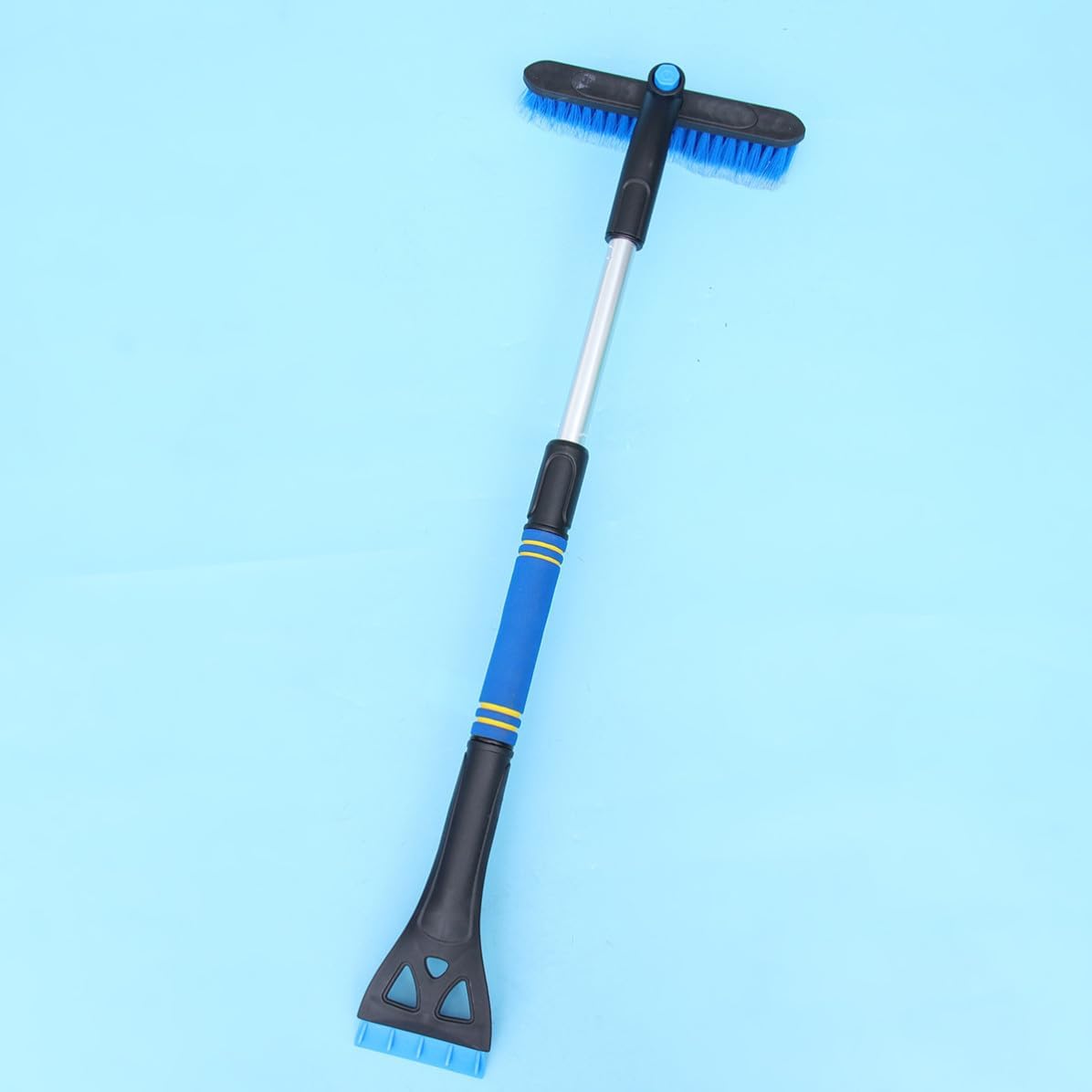 Car Snow Removal Brush and Ice Scraper for Thick Ice, One Hand Use