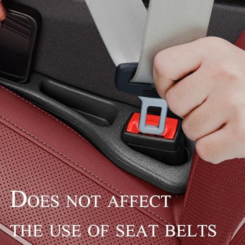 Car Seat Gap Filler Organizer Compatible with Honda Odyssey Accessories Seat Gap Plug Blocker with Storage Slot Non-Slip Car Cup Holder Coaster Black 2 Pack