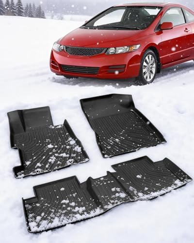 All Weather Floor Mats for Honda Civic 2006-2011 (Not Fit Coupe)