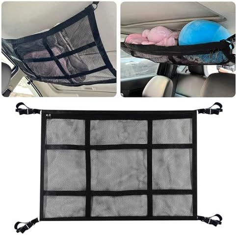 Car Ceiling Cargo Net Double Layer Mesh Organizer
