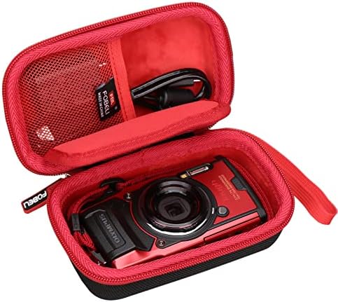 FBLFOBELI EVA Hard Carrying Case Compatible with OM SYSTEM Tough TG-7 / OLYMPUS Tough TG-6 / TG-5 / TG-4 Underwater Digital Camera (Case Only)