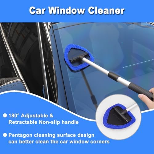 Windshield Cleaner Tool, Car Interior Detailing Cleaning Brush Kit