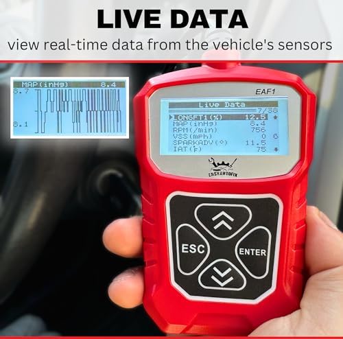 EAF1 OBD2 Car Scanner - Professional Automotive Diagnostic Tool Code Reader for Engine Light OBDII Scanner for Car Live Data Engine Code Reader Scan Tool Automotive Tools for Mechanics