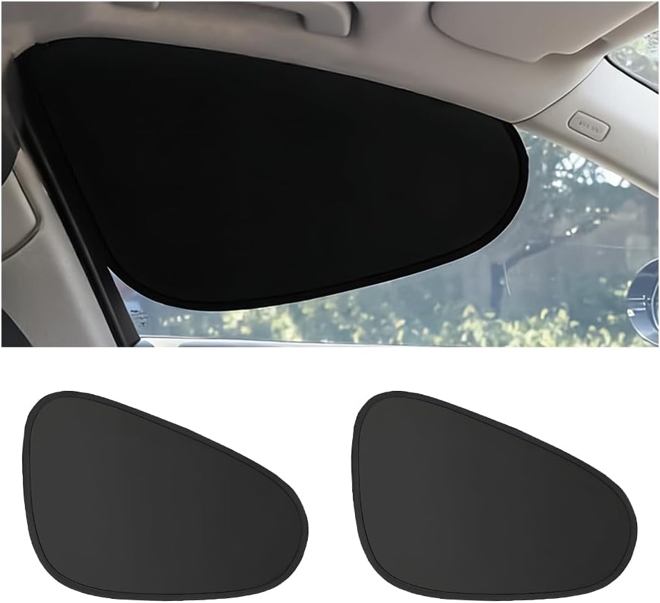 4PCS Car Window Shade, Static Suction Front Rear Side Window Sun Shield Block UV Rays & Heat Glare, Foldable Auto Sunshade Cover for Baby Sleeping, Universal for SUV Van Truck