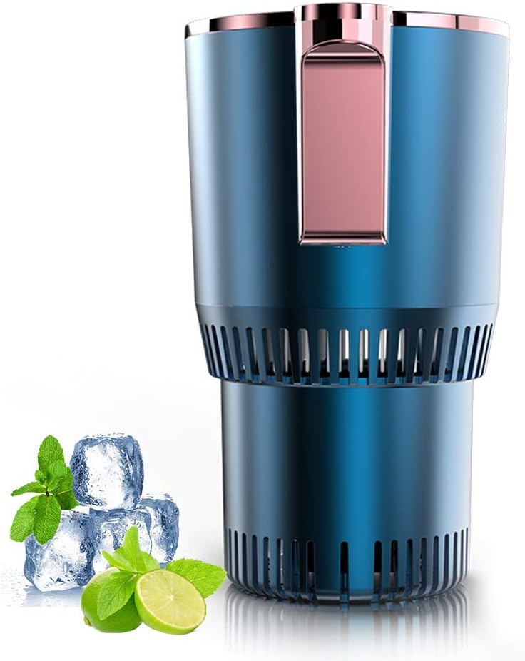 Home & Car Cup Cooler Warmer Quick Electric Cooling Cup -3℃~58℃ Heat and Cold Insulation Drink Cooler Cup Coffee Warmer for Office/Road Trip