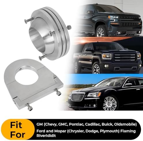 MOTOQUEEN Steering Column Mount Kit for GM Ford Mopar Flaming River Ididit