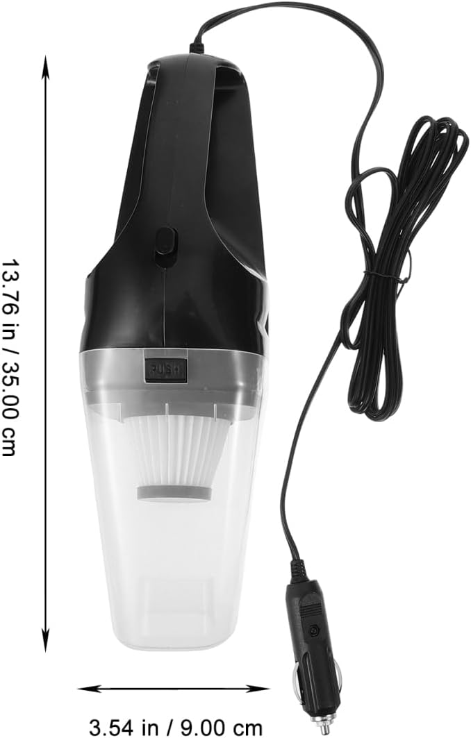 PRETYZOOM Portable with Washable Filter 12V 120W Car Vacuum Cleaner