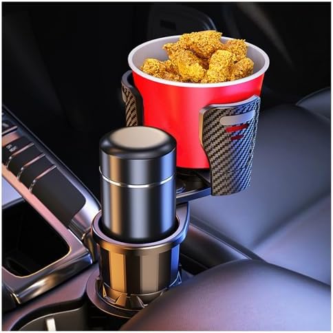 Car Cup Holder Expander for Chevrolet Bolt EV 2016-2020 2021 2022 2023 2024 2025 2026, Multifunctional 2 in 1 Cup Holder Extender, 360° Rotating Car Drink Holder Adjustable Large Cup Holder