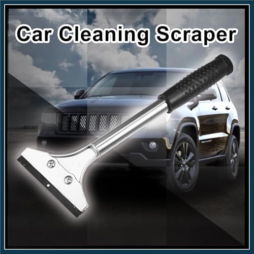 Black Plastic Coated Handle Metal Blade Car Cleaning Ice Snow Scraper Automotive Parts