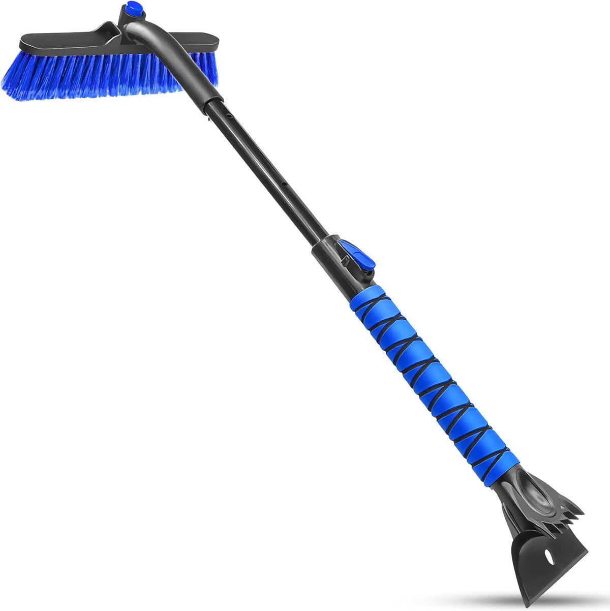SEAAES Car Ice Scraper and Brush, Extendable Snow Brush for Windshield