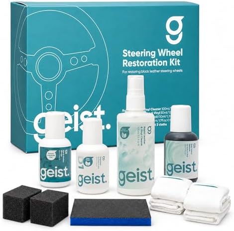 Geist. Steering Wheel Restoration Kit | Degrease and Refresh the colour of worn or scratched black steering wheels