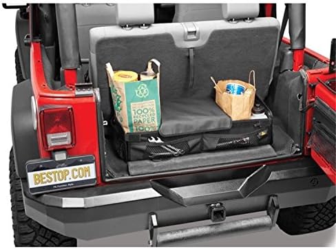 Bestop 5413735 Black Diamond Roughrider Cargo Organizer for Jeep Wrangler