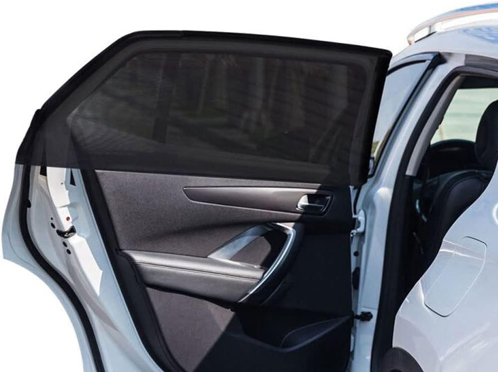 2pcs Car Front Window Screen Mesh, Suitable for Camping, Travel, UV-Protection, Breathable Mesh Car Window Sunshade for SUV Cars