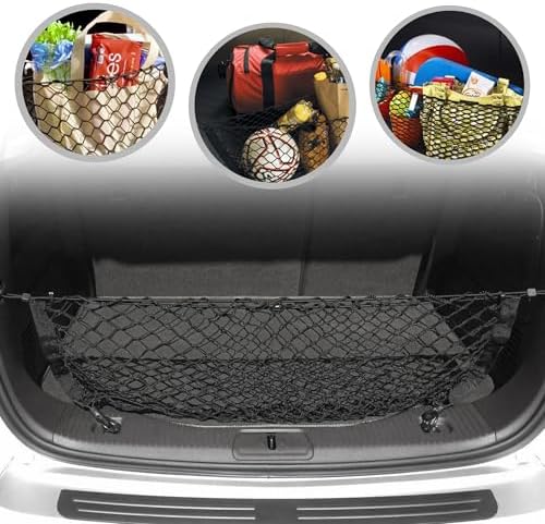 Envelope Style Trunk Mesh Cargo Net compatible with Chevrolet Trax 2013 - 2025 - Car Accessories - Premium Trunk Organizers and Storage - Cargo Net for SUV - Vehicle Carrier Organizer