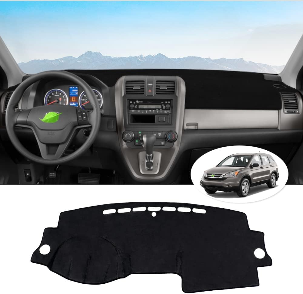 Autorder Dashboard Cover Mat for 2007-2013 Chevy Chevrolet Silverado/GMC Sierra/Avalanche, 2007-2014 GMC Yukon/Chevrolet Tahoe/Suburban with 2 Glove Boxes Accessories Dash Cover Flannel Dash Mat