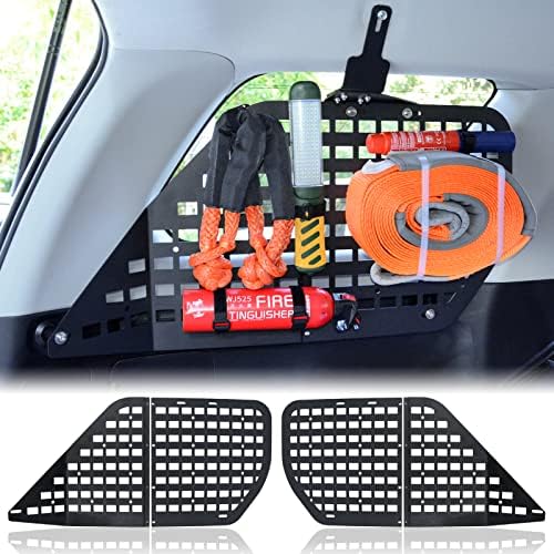 Modular Storage Panel System Rear Window Molle Panel with 10 Fastening Tape for Toyota 4Runner 2010-2023