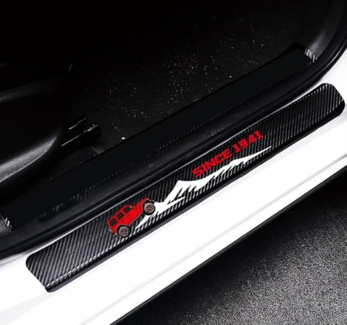 4Pcs Car Door Sill Protector Reflective Sticker for Jeep Wrangler