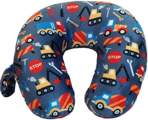 Wolf Essentials Kids Cozy Soft Microfiber Neck Pillow, Compact, Perfect for Plane or Car Travel, Shooting Star