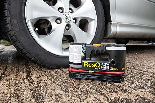AIRMAN ResQ Pro+ Tire Repair Kit - Air Compressor Flat Tire Fix & Inflator Kit with Tire Foam Sealant, LED Light - Emergency Roadside Solution for Cars, SUVs, Minivans