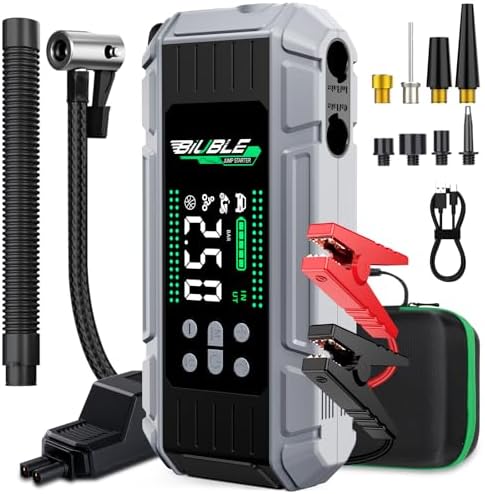 8000A Jump Starter with Air Inflator/Deflator Compressor 24800mAh, PD 65W