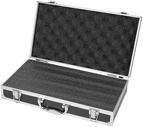 Musiin Pro Medium Size Audio Device Microphone Carrying Case, Customizable case with Pre-Diced Foam, Aluminum Alloy Sturdy Build, Ideal Compatible with Audio Device Wireless Mic System Storage cover