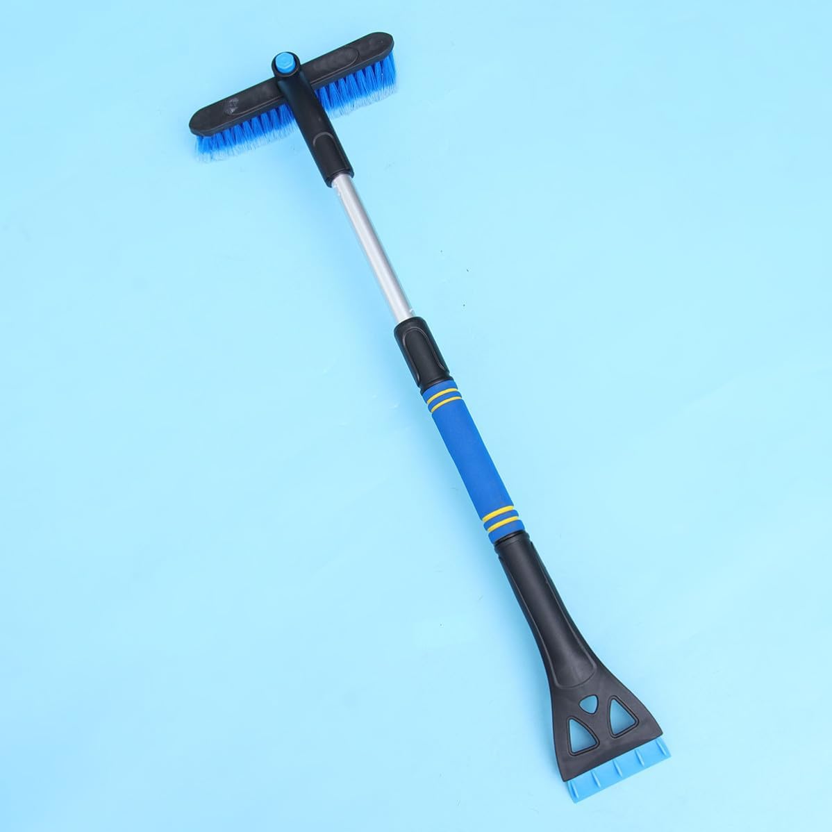 UPKOCH Car Windshield Brush Snow Cleaning Tool Telescopic Blue