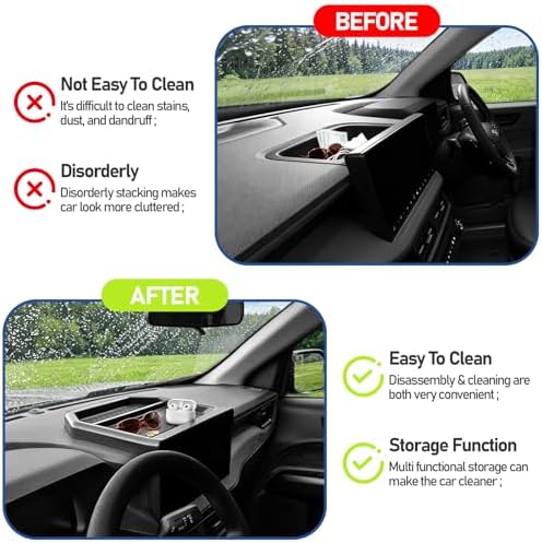 Dashboard Storage Tray Dash Organizer for Ford Maverick 2026 2025,Screen Dash Center Console Tray for Maverick Interior Accessories,Anti-Slip Dash Hidden Panel Behind Screen