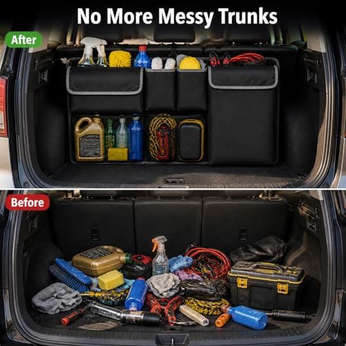 Car Trunk Organizer Backseat Hanging Storage Bag for 2000-2026 Subaru Crosstrek Forester Outback Ascent Premium Sport Limited Base Touring XT SUV Accessories