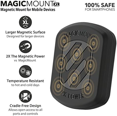 Scosche X-Large MagicMount Passive Window Stand Holder - Black