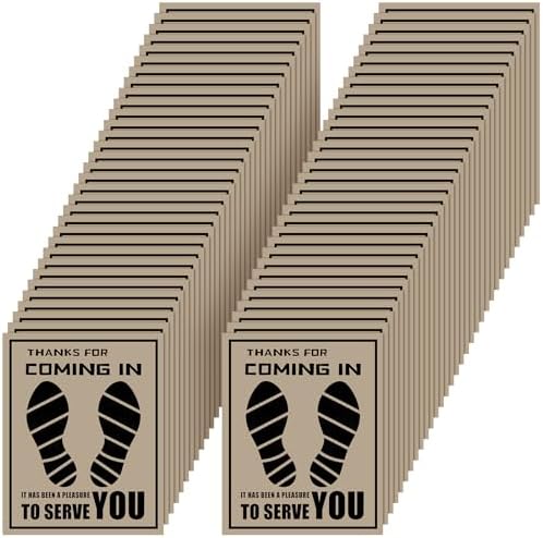 Frienda Paper Floor Mats Disposable Waterproof Car Pads,Brown,22 X 17 Inch