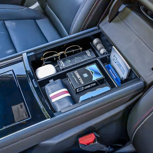 Center Console Organizer for 2024-2026 Chevy Traverse Armrest Storage Box