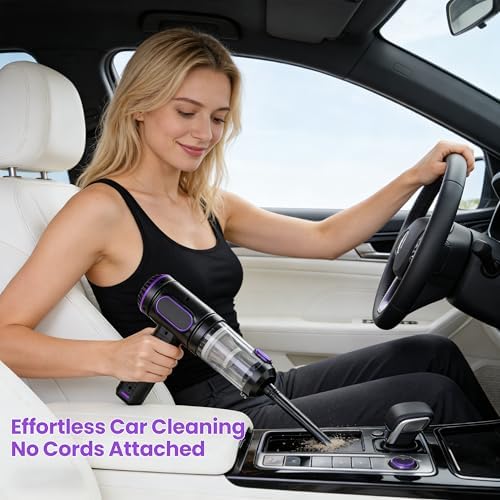Mini Handheld Car Vacuum Cleaner, 15000PA, 2-in-1