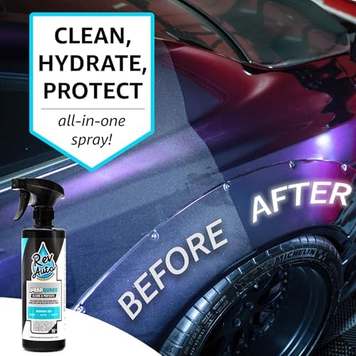 Rev Auto Wrap Guard - Cleans, Hydrates & Protects Car Vinyl | Vinyl Wrap Cleaner for Cars | Made for Gloss, Satin, Matte, Chrome, Printed & More - (32 Fl Oz)