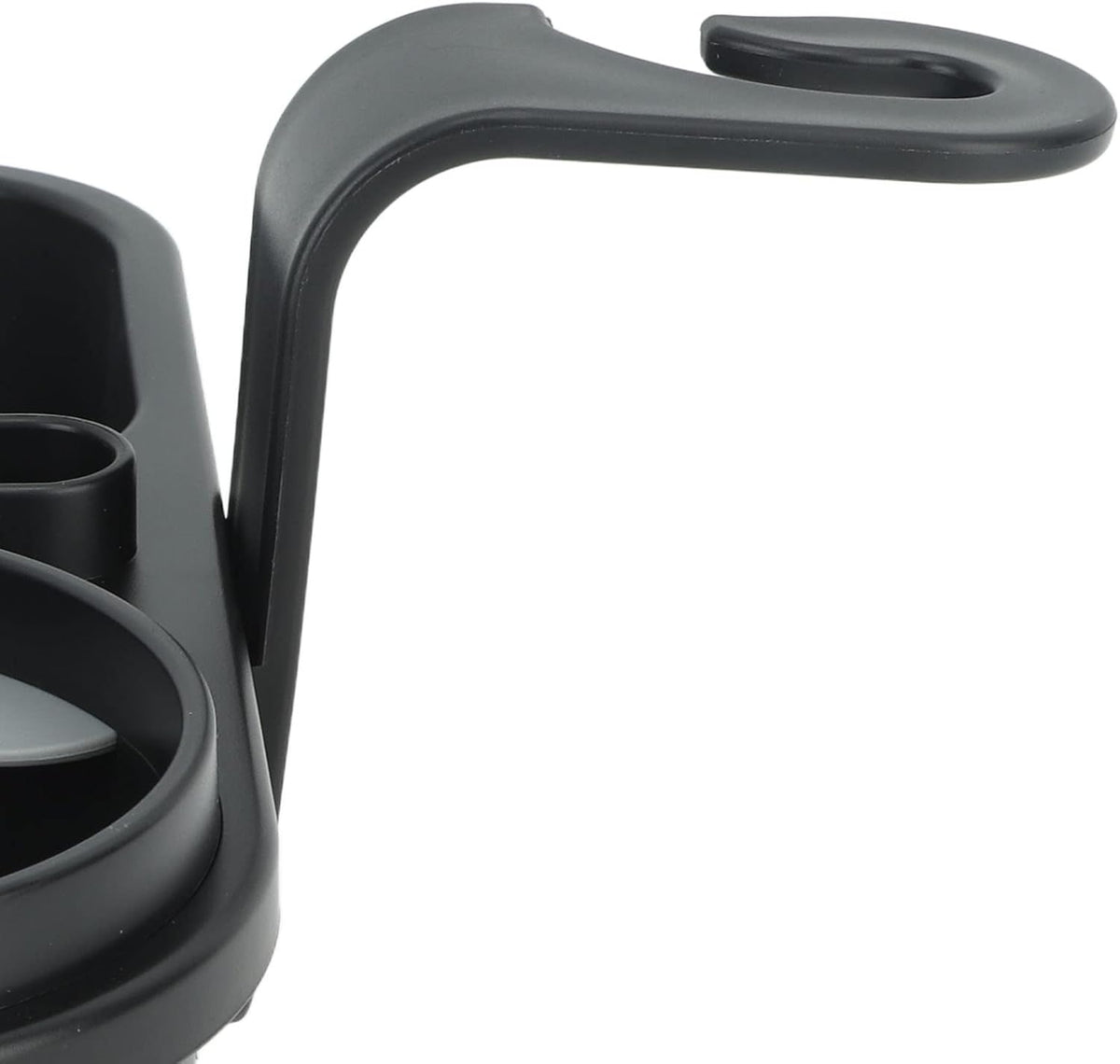 3 in 1 Car Back Seat Cup Organizer Headrest Backseat Holder Tray with Non Slip Cup Holder Snack Box Phone Stand for Kids Traveling Black ABS Plastic