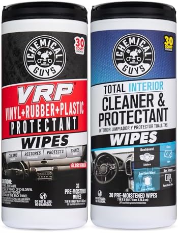Chemical Guys, VRP & Total Interior Cleaner Canister Wipes, Multi, 60 Count