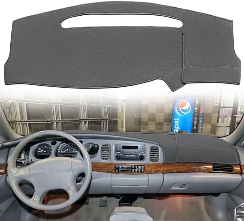 Dash Cover Mat Custom Fit for Buick Lesabre Without Head Up Display Dashboard Pad Cap Carpet Protector K270 (Darkgray)